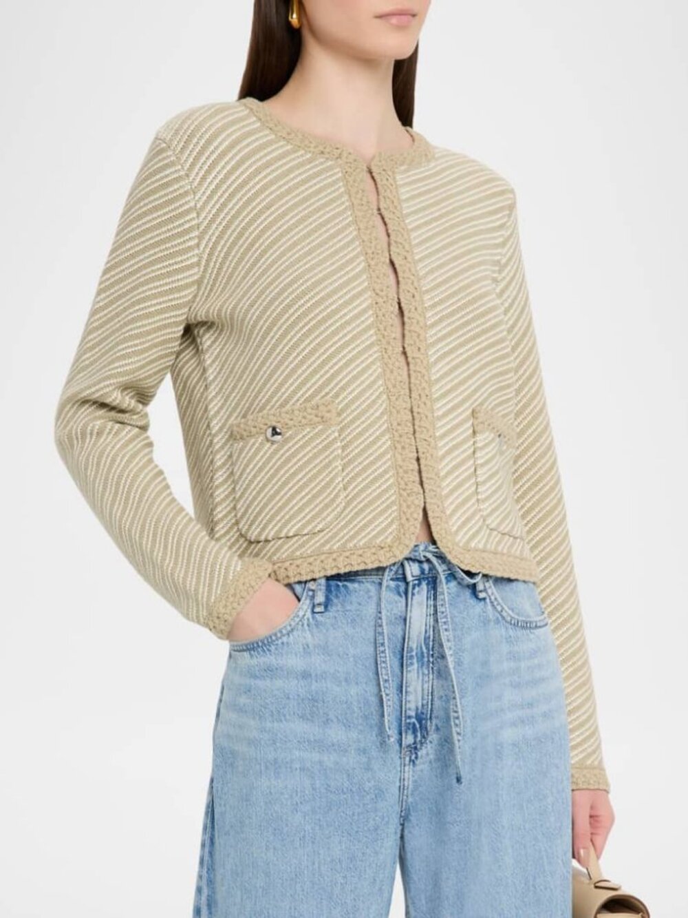NWT rag & bone Eucalyptus Blaire Cardigan Hook & Eye Closure XS $398